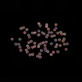 Close-up of iridescent transparent bubble beads for DIY resin craft fillers - 5g / 1.5-2mm / Pink