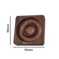 Plateau de perles professionnel en noyer massif avec dimensions 94x95mm pour bijoux - Plateau à Perles Carré Noyer Noir