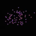 Mixed size iridescent transparent bubble beads for DIY crystal resin jewelry fillers - 5g / 1.5-2mm / Deep purple