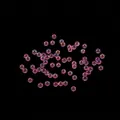 Iridescent pink bubble beads for DIY resin jewelry making projects and craft filling - 5g / 1.5-2mm / Rose Red