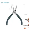 Jewelry tool pliers showing 116mm total length and 45mm jaw size dimensions. - One-sided Round Nose Pliers