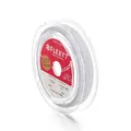 Filo per perline in acciaio inossidabile rivestito in nylon di alta qualità DIY 100m - 0.3mm (3 Metri) / Bianco