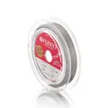 Dettaglio del filo in acciaio inossidabile rivestito in nylon FLEXY7 per gioielli - 0.3mm (3 Metri) / Acciaio Naturale