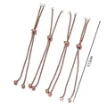 Gedetailleerde 11,5 cm maat voor verstelbare roségouden roestvrijstalen DIY armbanden - 3 Stuks/Verpakking / Roségoud