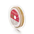 Bobina da 100m di filo in acciaio inossidabile dorato rivestito in nylon per gioielli - 0.4mm (3 Metri) / Oro