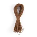 Professional 1mm brown 3-ply wax cord for DIY handmade jewelry making and weaving - 66 Meters/Pack / Dark Brown