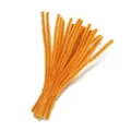 Vibrant orange 30cm chenille stems pipe cleaners for kids DIY crafts and handmade flower bouquets - Orange