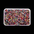 Box of colorful irregular crushed glass stones for DIY nail art crafts - Mixed Colors