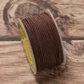 Professional 2.5mm brown braided non-elastic cord for DIY handmade jewelry crafts - Brown