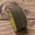 2.5mm blue and gold braided jewelry cord for DIY handmade bracelets and necklaces - Yellow Dark Blue