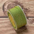 High quality 2.5mm green and gold braided Ruyi cord for DIY jewelry and bracelet making - Yellow-Green