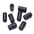 Paarse cilindrische houten kralen voor doe-het-zelf sieraden en handgemaakte armbanden - 100 Stuks/Verpakking (6x12mm, Gat 2.3mm) / Donkerblauw