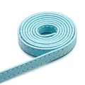 Hochwertige hellblaue genähte PU-Lederkordel für DIY-Taschenzubehör und Schmuckhandwerk - 1 Meter/Packung / Hellblau