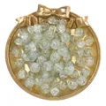 Κοντινό πλάνο από γυάλινες χάντρες 10mm με εφέ πάγου για χειροποίητα κοσμήματα DIY - Ανοιχτό Πράσινο Κίτρινο