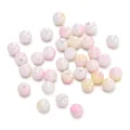 Perline tonde in acrilico sfumato per creazione di gioielli fai-da-te e artigianato - 6mm - 100 Pezzi/Confezione / Rosa Giallo