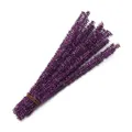 Metallic purple glitter chenille stems tinsel pipe cleaners for DIY bouquet craft projects - Purple
