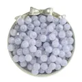 Elegant 10mm lavender ice-cracked protein glass loose beads for DIY jewelry making crafts - 50 Sheets / Light Purple