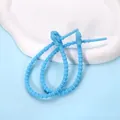Verstellbarer blauer Silikon-Kabelbinder mit Katzenpfoten-Schnalle zur Organisation - Katzenpfoten-Form / 2 Stück/Set / Blau