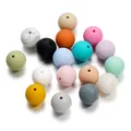 Vielfältige bunte runde Silikon-Loseperlen für die DIY-Schmuckherstellung und Armbänder - Silikonperlen / 10er-Pack (20mm) / Mehrfarbig