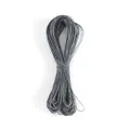 Bundle of 1mm grey Taiwan wax cord for DIY jewelry making and braided bracelets - 66 Meters/Pack / Dark Gray