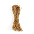 1mm brown 3-strand waxed cord string for DIY jewelry making and braiding projects - 66 Meters/Pack / Khaki