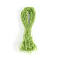 1mm lime green 3-strand waxed cord for DIY jewelry making and bracelet weaving. - 66 Meters/Pack / Light Green