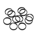 8mm/10mm matte black iron paint double split rings for DIY earring jewelry making - 8mm (Inner 6.5mm) / Black / 100 Pcs/Pack