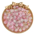 Cuentas de vidrio craquelado bicolor rosa y claro de 10 mm - Rosa Bicolor