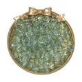 10mm ice-transparent faceted light green glass crystal beads for DIY jewelry making - 50 Pieces (10mm/1.4mm Hole) / Light Green