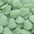 Perles pendentif Bouddha en faux jade vert pour bijoux DIY - Bouddha Maitreya / 5 Pièces (23x27.5mm) / Vert clair