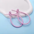 Langlebiger rosa Silikon-Kabelbinder mit süßem Pfotendesign zur Organisation - Katzenpfoten-Form / 2 Stück/Set / Hellviolett