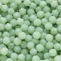 Pale green glass beads imitation jade for DIY jewelry making handmade accessories - 10 Pieces (10.5x10.5mm)