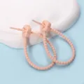 Verstellbarer pfirsichrosa Silikon-Kabelbinder mit Blumenkopf für die Datenkabelverwaltung - Pflaumenblüte / 2 Stück/Set / Fleischrosa