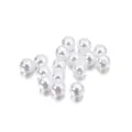 White ABS imitation pearl round beads with straight holes for DIY jewelry making crafts - 3mm / 400 Pieces/Pack / White
