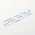 Lichtblauwe transparante acryl ketting voor DIY telefoon- of tasaccessoires, 50 cm - 50cm / Blauw