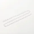 50cm transparent acrylic link chain for DIY mobile phone, handbag or mask accessory - 50cm / White