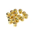 Shiny golden ABS straight hole loose beads for DIY handmade jewelry making and beading - Gold