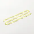 Vibrant transparent yellow acrylic chain link 50cm for DIY phone bag and mask accessories - 50cm / Yellow