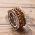 4.5mm multi-color dragon scale braided cord for DIY jewelry on a transparent spool - 2 Meters/Roll (Cord Diameter 4.5mm) / Dragon Scale Cord - Style 04