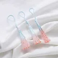 Elegante nappa sfumata tinta a mano in blu chiaro e arancione pesca per accessori - 2 Pezzi/Set / Blu Arancio