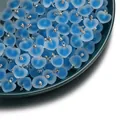 Frosted blue acrylic heart charms for DIY jewelry making and handmade craft projects - Heart Shape / 5 Pieces/Pack / Blue