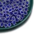 Frosted blue heart-shaped acrylic pendants for DIY jewelry making craft accessories - Heart Shape / 5 Pieces/Pack / Dark Blue