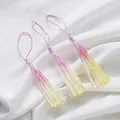 Eleganti nappe sfumate rosa e gialle per decorazioni di Cheongsam o segnalibri - Rosa Scuro Giallo