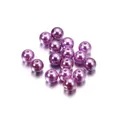 Lustrous purple round ABS pearl beads with holes for DIY jewelry making accessories - Light Purple