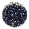 Deep blue and purple resin cat-eye round beads for manual DIY bracelet jewelry making - Blue