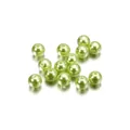 Green ABS pearl beads for DIY jewelry making, round loose beads for accessories - Grass Green