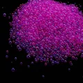 Premium 20g iridescent purple non-porous glass bubble beads for DIY nail art and crafts - 20g/Pack / Deep purple