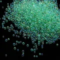20g iridescent green glass bubble beads for DIY nail art and delicate craft decor - 10g/Pack / Green