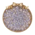 Premium transparent 10mm lavender faceted glass crystal beads for DIY jewelry making - 50 Pieces (10mm/1.4mm Hole) / Light Purple