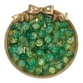 Cuentas de vidrio craquelado bicolor verde y lima de 10mm para proyectos de joyería DIY - Amarillo Y Verde Oscuro Bicolor